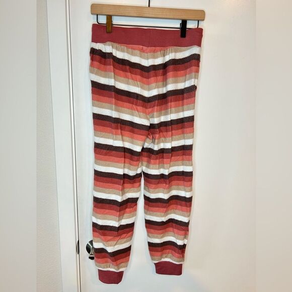 NWT Z Supply The Rainbow Stripe Cropped Jogger in Rust XS - Picture 5 of 7